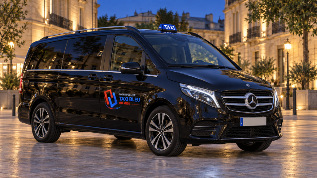 Van Mercedes Montpellier Taxi Bleu du Midi