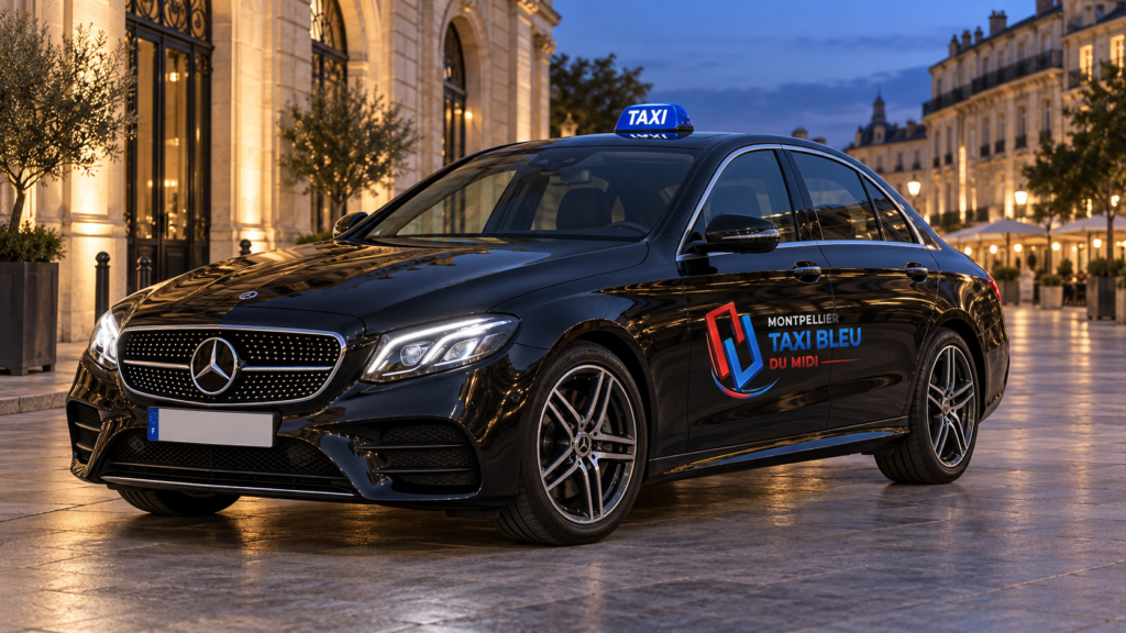 Mercedes berline Montpellier Taxi Bleu du Midi